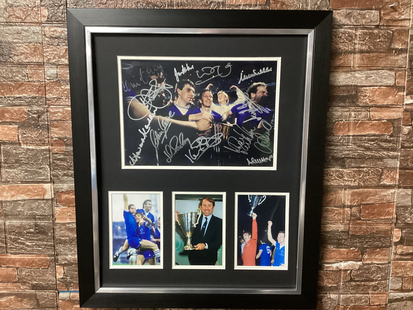 Multi Signed Cup Winners Cup Winners 20x16 Montage Mount