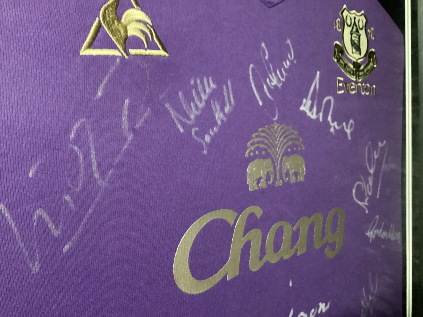Rhys Jones Memorial Everton Legends Signed Shirt