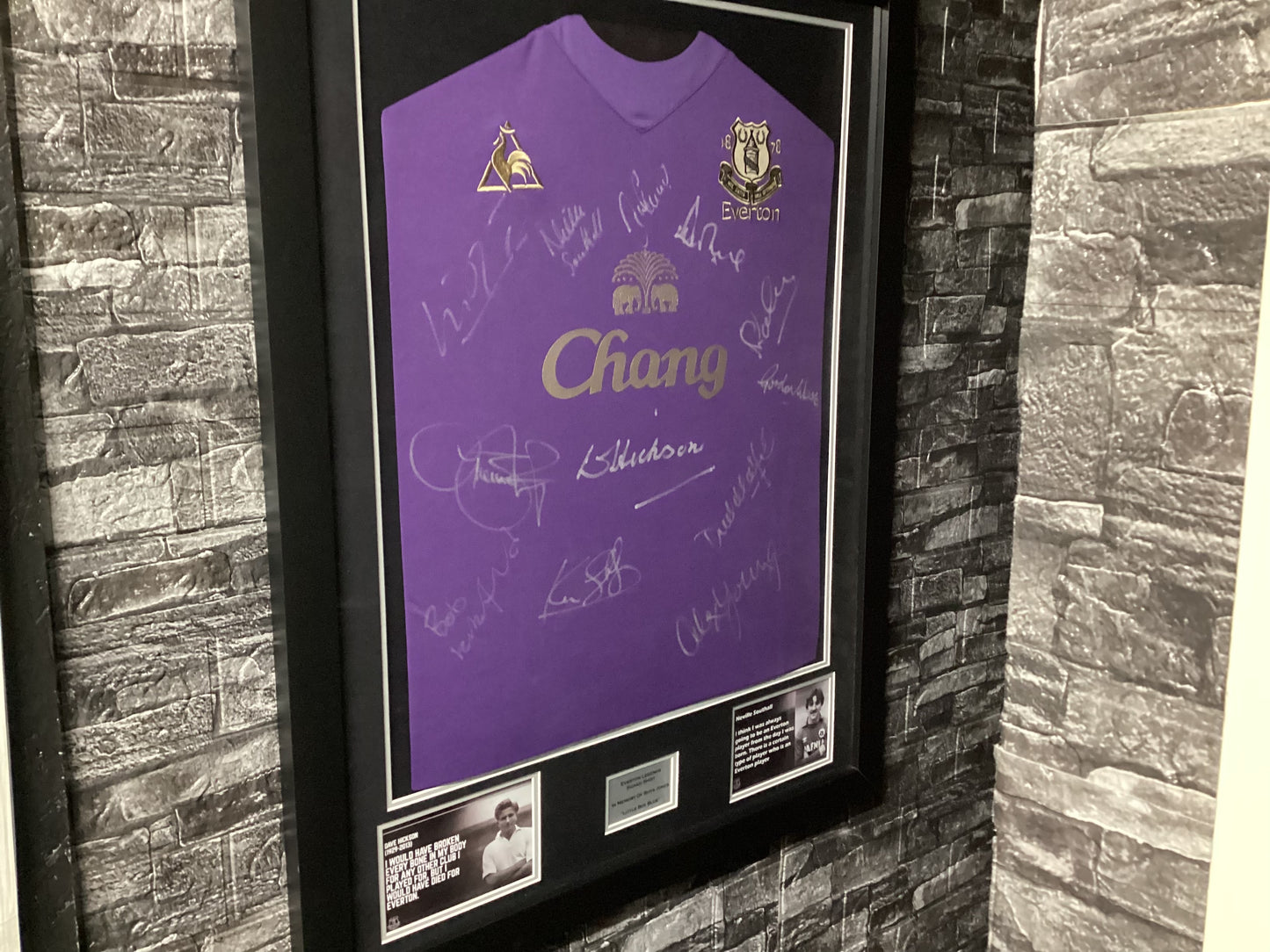 Rhys Jones Memorial Everton Legends Signed Shirt
