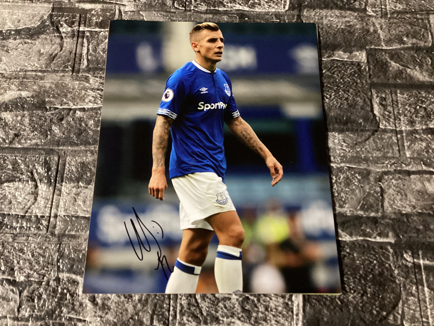 Lucas Digne Hand Signed Photo