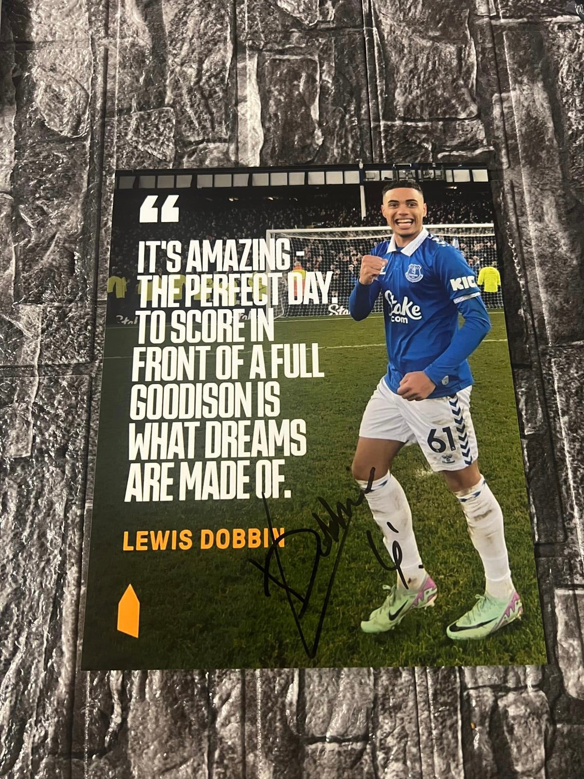 Lewis Dobbin Hand Signed Photo