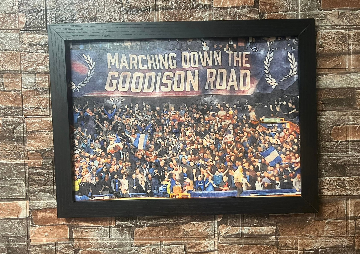 The Gwladys Street Goodison Park A3 Pop Art Poster