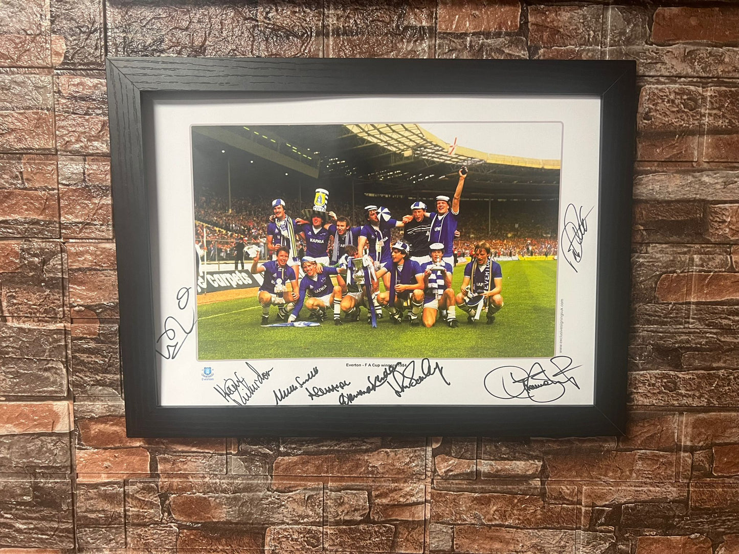 Multi Signed 1984 FA Cup Winners A3 Poster