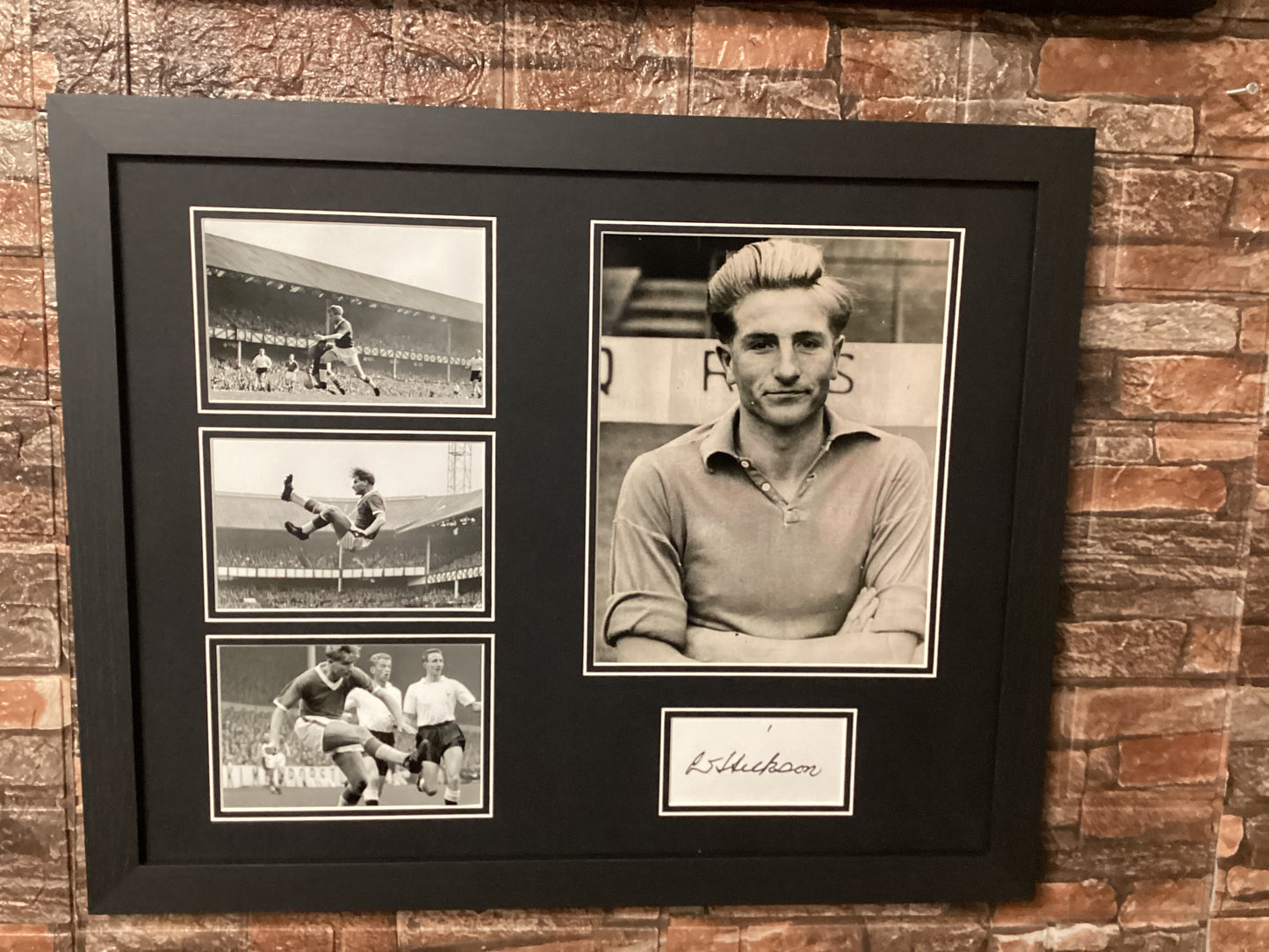 Dave Hickson Signed 20x16 Montage Mount