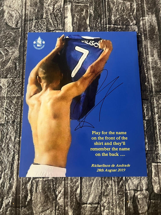 Richarlison Hand Signed Photo