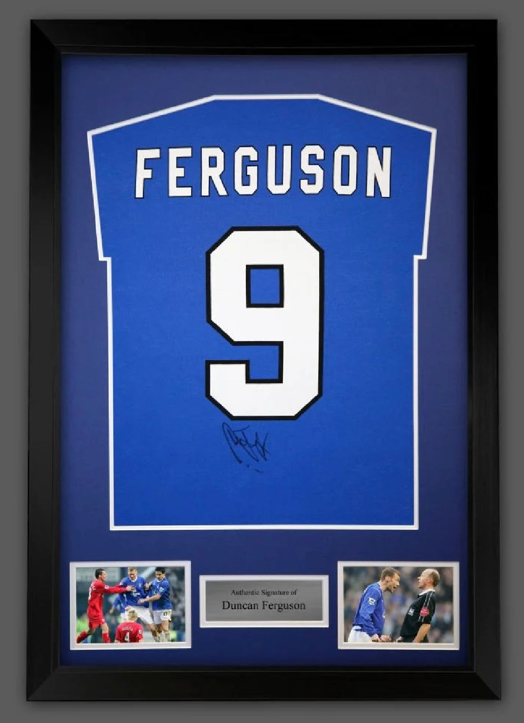 Duncan Ferguson Signed Framed Shirt