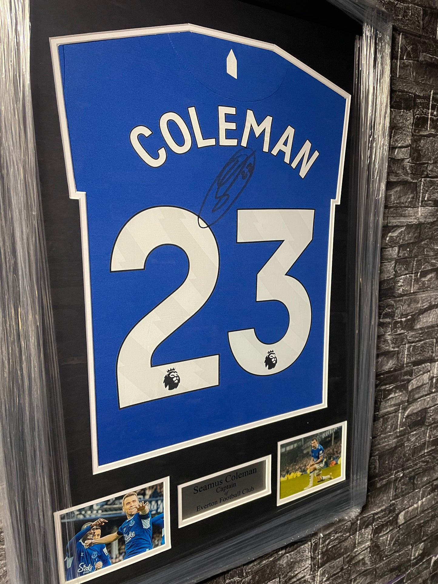 Seamus Coleman Signed Framed Shirt