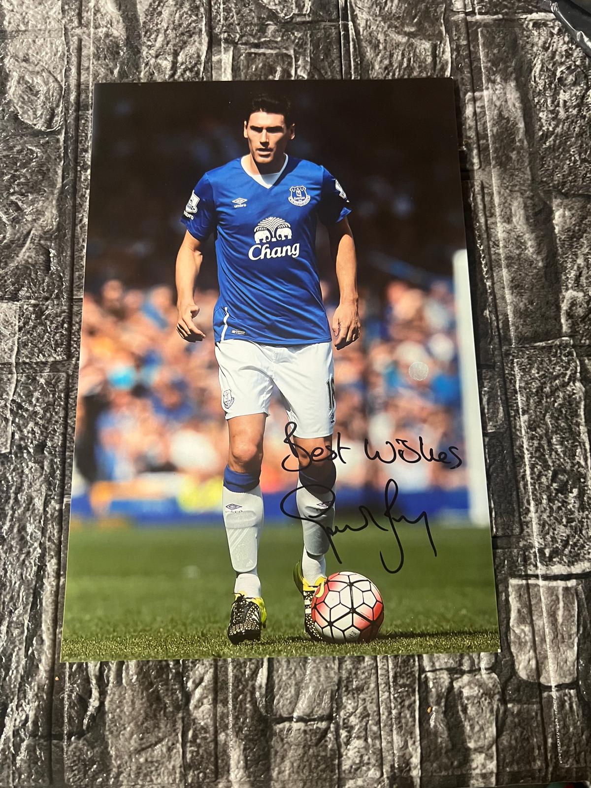 Gareth Barry Hand Signed Photo