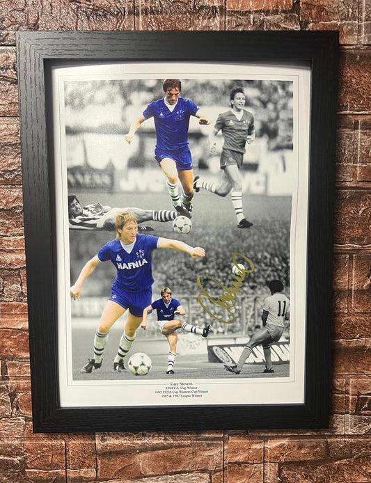 Gary Stevens Signed A3 Gloss Photo Montage