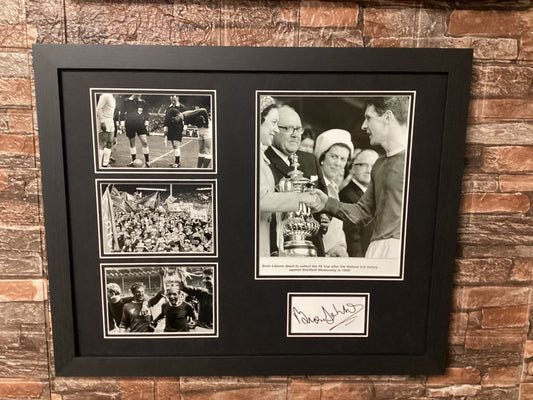 Brian Labone Signed 1966 FA Cup Presentation 20x16 Mount