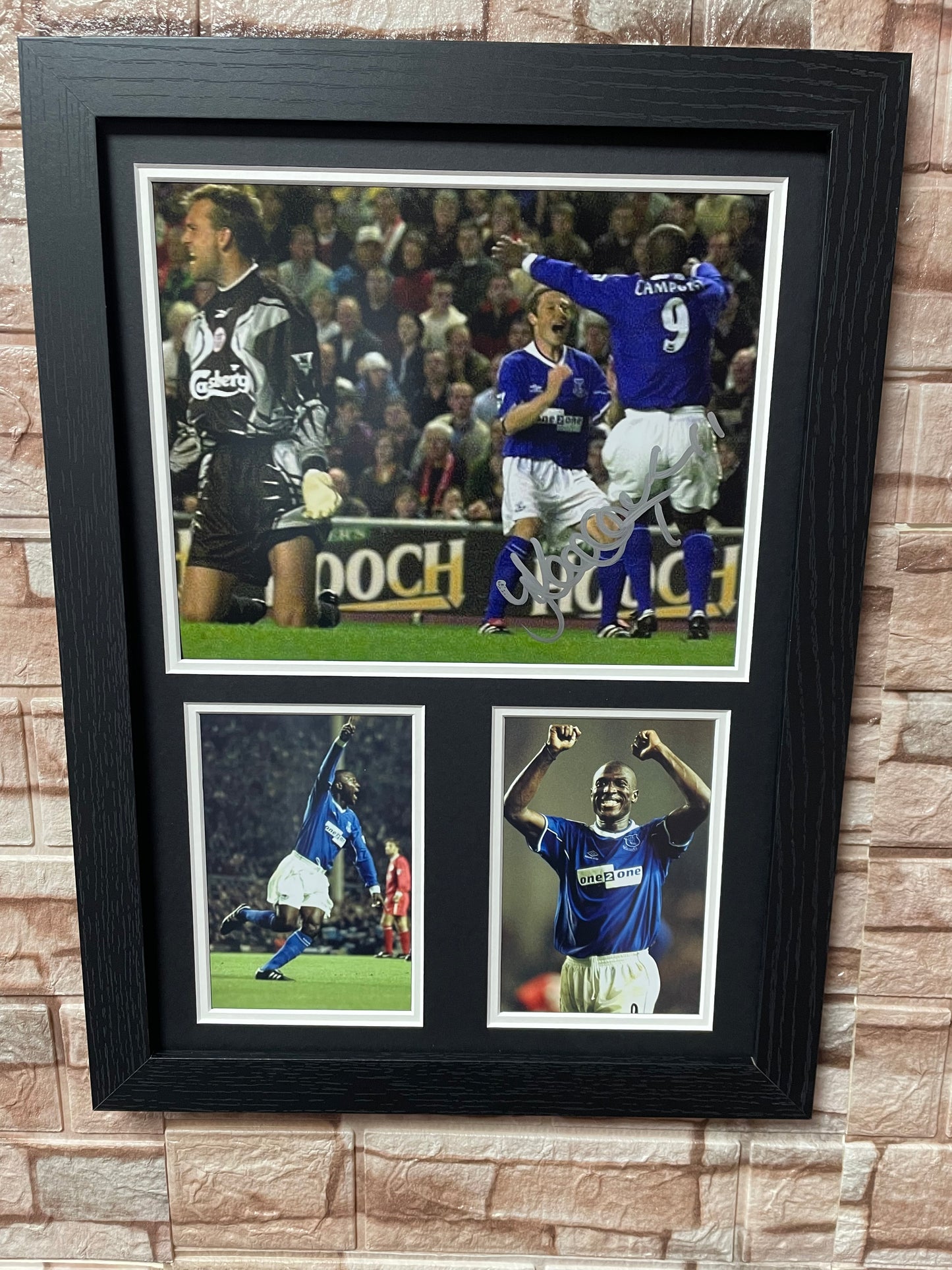 Kevin Campbell Signed Derby Winner A3 Montage Mount