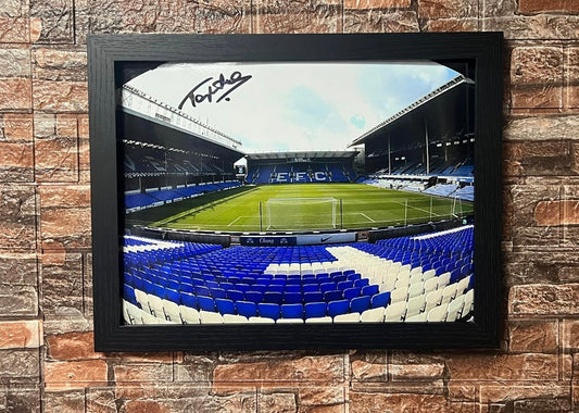 Tony Cottee Goodison Park Signed A3 Gloss Photo