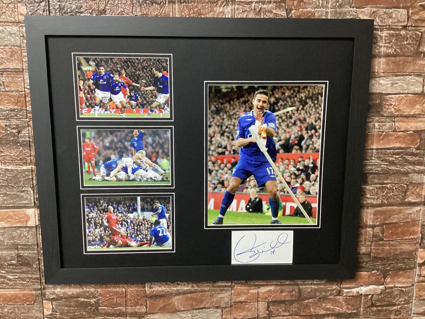 Tim Cahill Signed 20x16 Montage Mount