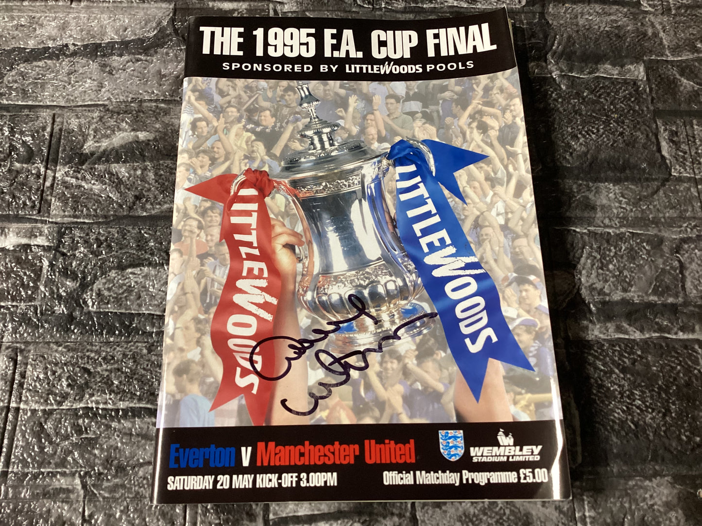 Dave Watson Signed FA Cup Final Programme