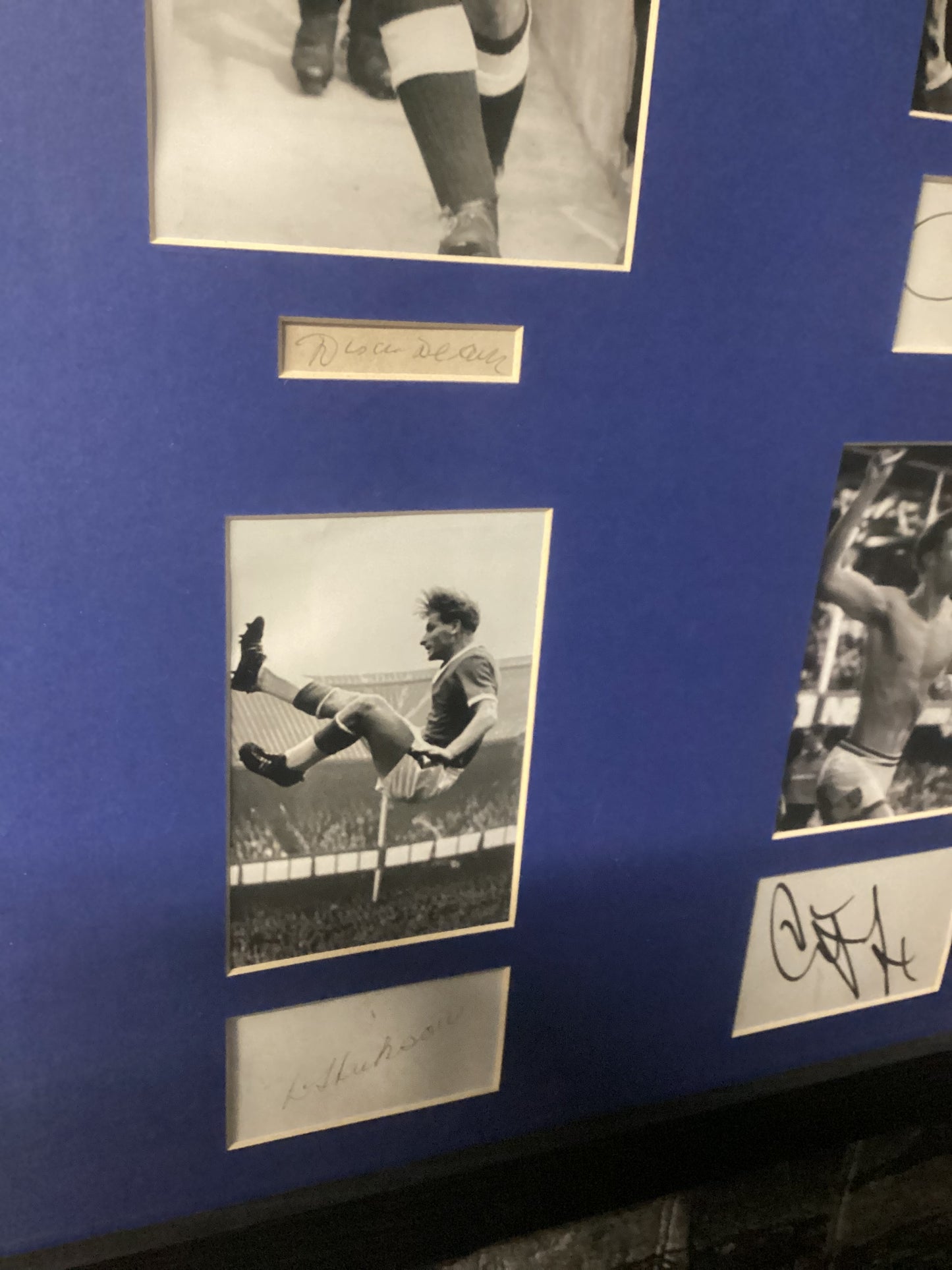 Multi Signed Number 9 Legends Montage. Dixie Dean Tommy Lawton etc