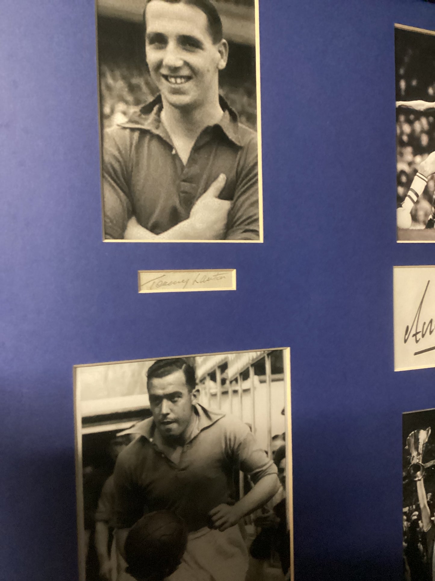 Multi Signed Number 9 Legends Montage. Dixie Dean Tommy Lawton etc