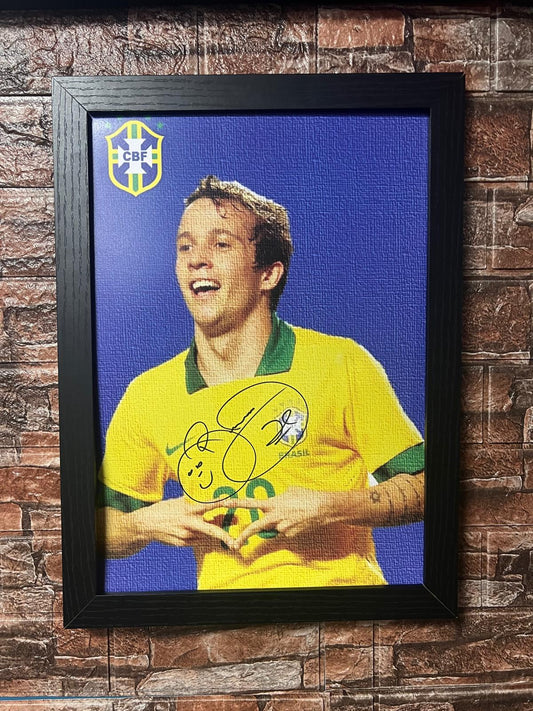 Bernard Hand Signed Brazil A3 Poster