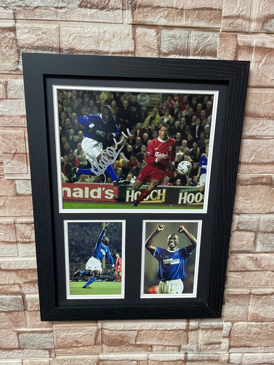 Kevin Campbell Signed Derby Winner A3 Montage Mount