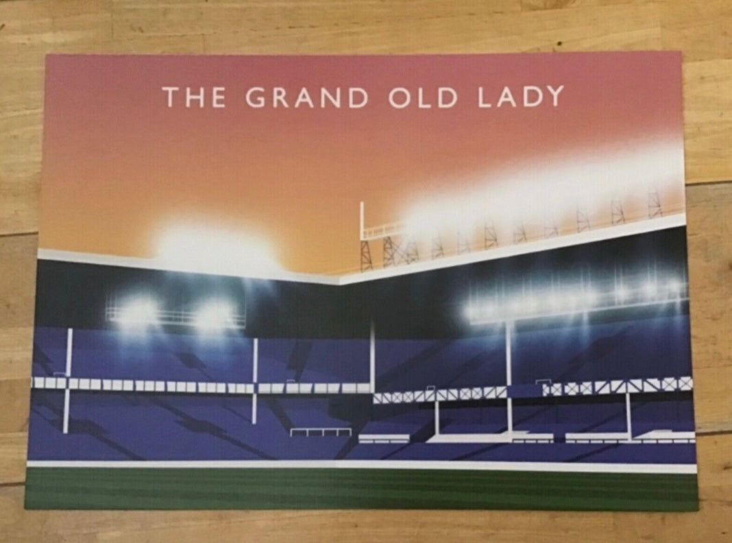 The Grand Old Lady Goodison Park A3 Pop Art Poster