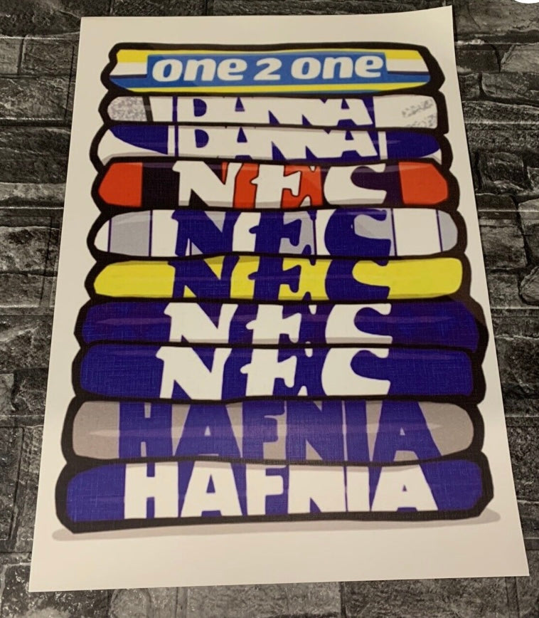 Everton “Shirt Stack” A3 Pop Art Poster