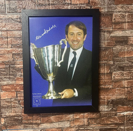 Howard Kendall Limited Edition Cup Winners Cup Signed A3 Poster