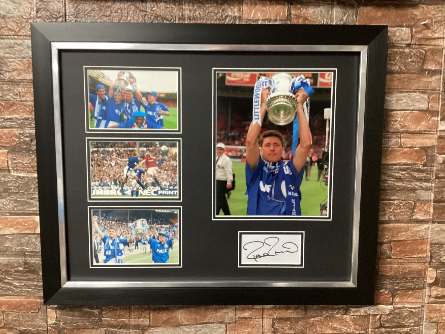 Paul Rideout Signed FA Cup Cup Winners 20x16 Montage Mount