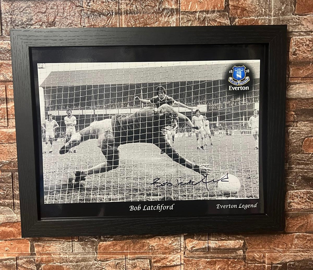 Bob Latchford Signed A3 30th Goal Gloss Photo