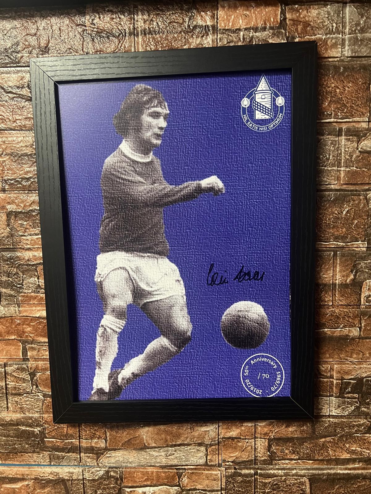 Colin Harvey 1969/70 League Champions Limited Edition Hand Signed A3 Poster