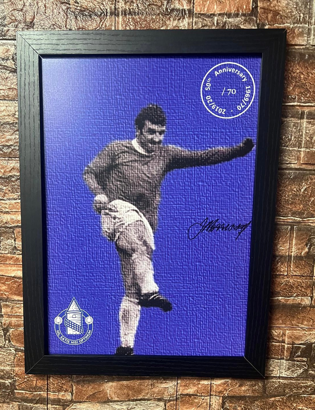 Johnny Morrissey 1969/70 League Champions Limited Edition Hand Signed A3 Poster