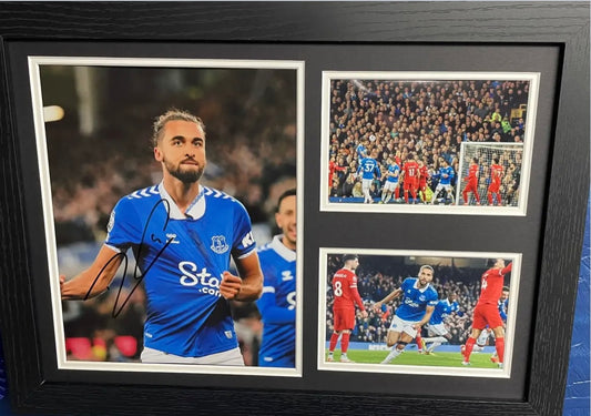 Dominic Calvert-Lewin Signed Derby Goal A3 Montage Mount