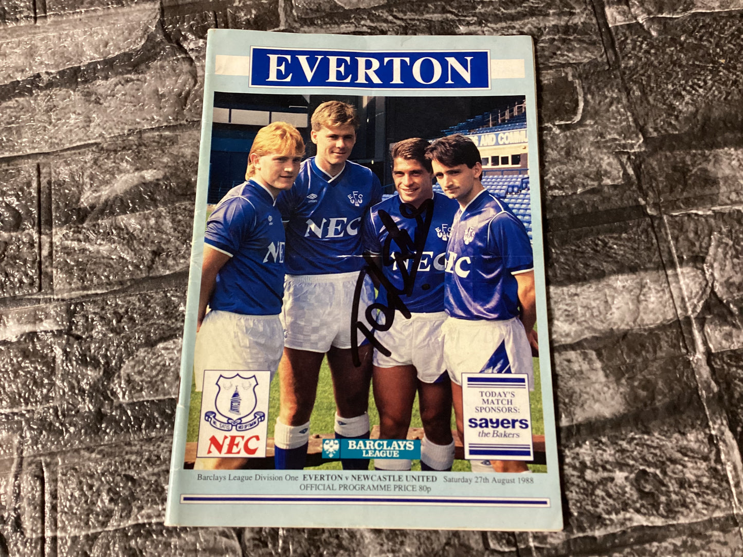 Tony Cottee Signed Debut Programme